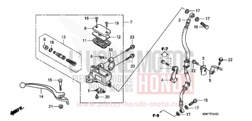 MAITRE-CYLINDRE FREIN AV. CBF125MB de 2011